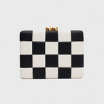 Cargue la imagen en el visor de la galería, CLUTCH JULIE BLACK IVORY
