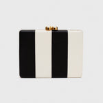 Load image into Gallery viewer, CLUTCH TAMMY FLOWERS BLACK IVORY
