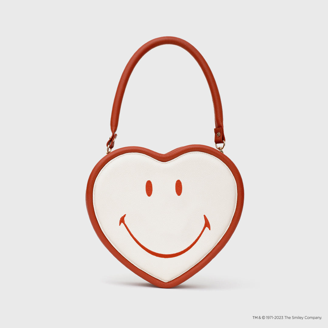 HEART BAG SMILEY IVORY