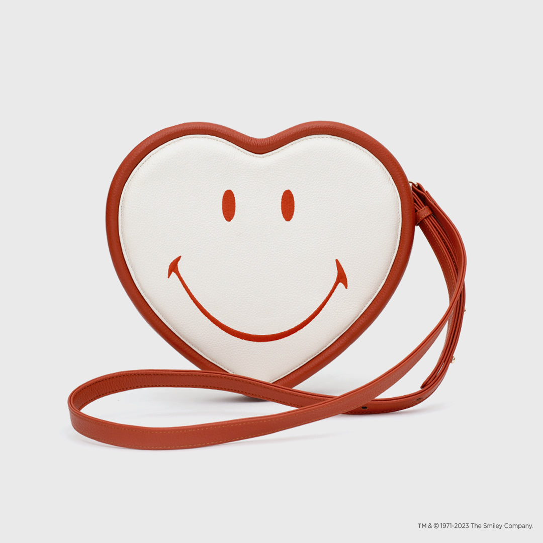 HEART BAG SMILEY IVORY