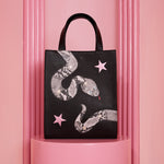 Load image into Gallery viewer, ANACONDA MINI TOTE BAG BLACK
