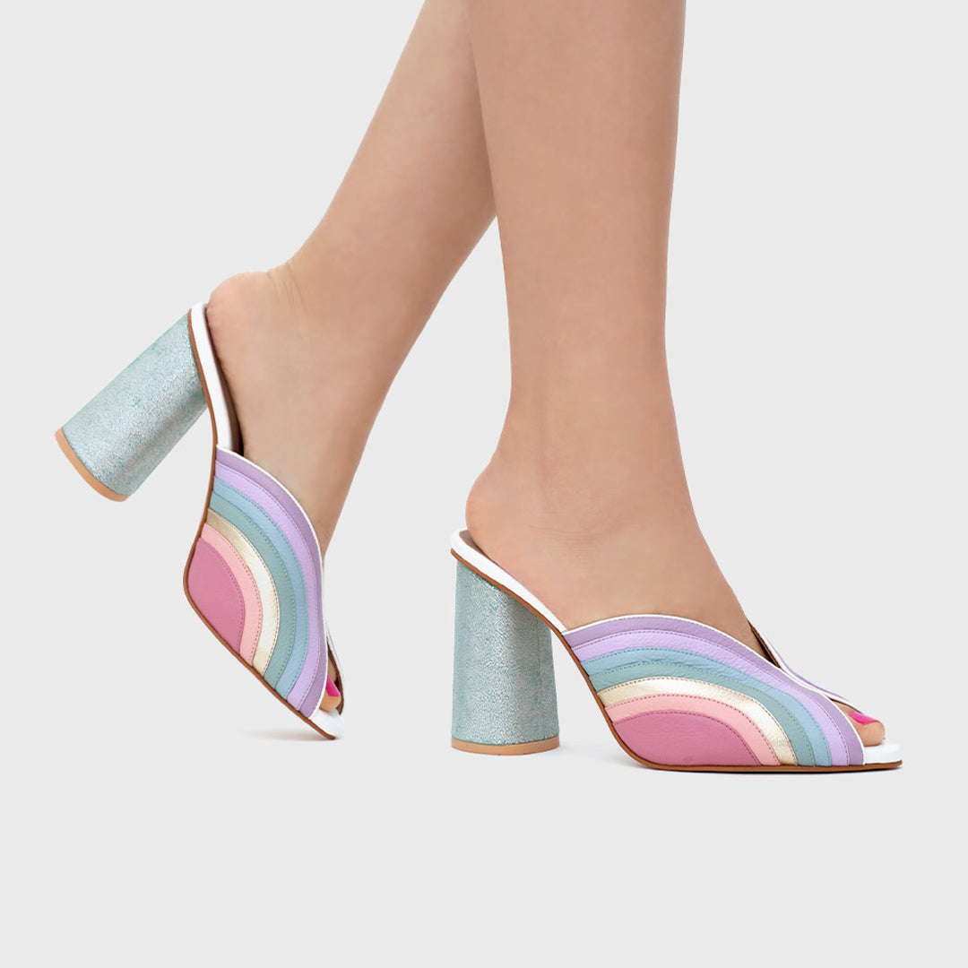 SWEET SUNSHINE MULE PUMP MULTICOLOR