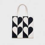 Cargue la imagen en el visor de la galería, SQUARE TOTE BAG MANDY BLACK IVORY
