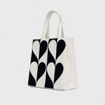 Cargue la imagen en el visor de la galería, SQUARE TOTE BAG MANDY BLACK IVORY
