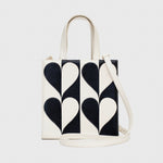 Cargue la imagen en el visor de la galería, SQUARE TOTE BAG MANDY BLACK IVORY
