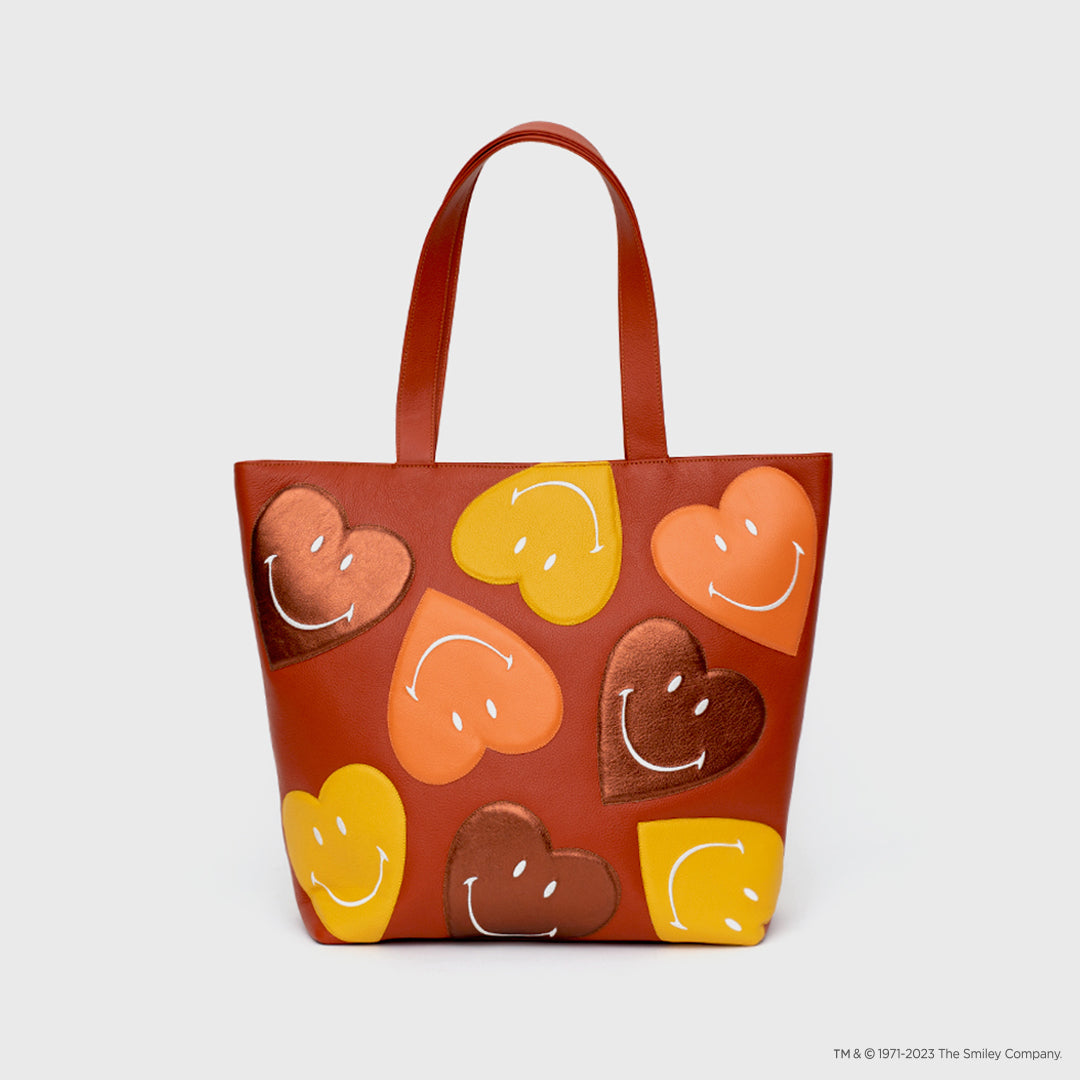 TOTE BAG SMILEY BROWN