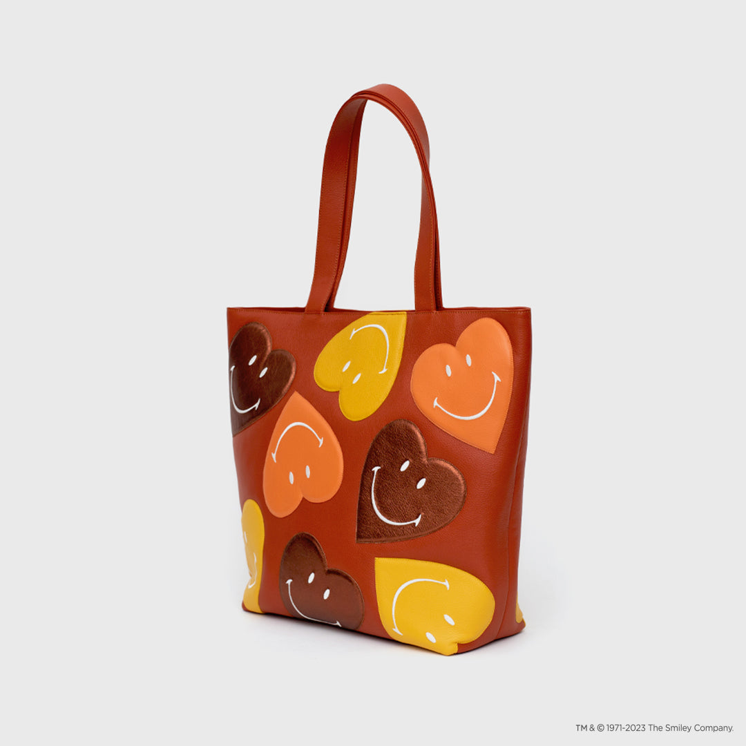 TOTE BAG SMILEY BROWN