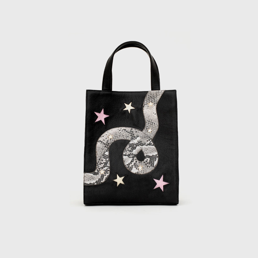 ANACONDA MINI TOTE BAG BLACK