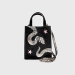 Load image into Gallery viewer, ANACONDA MINI TOTE BAG BLACK
