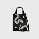 Cargue la imagen en el visor de la galería, ANACONDA MINI TOTE BAG BLACK
