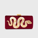 Cargue la imagen en el visor de la galería, ANACONDA CLUTCH BERRY
