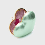 Load image into Gallery viewer, CAYETANA HEART CLUTCH MINT
