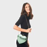 Load image into Gallery viewer, CAYETANA HEART CLUTCH MINT
