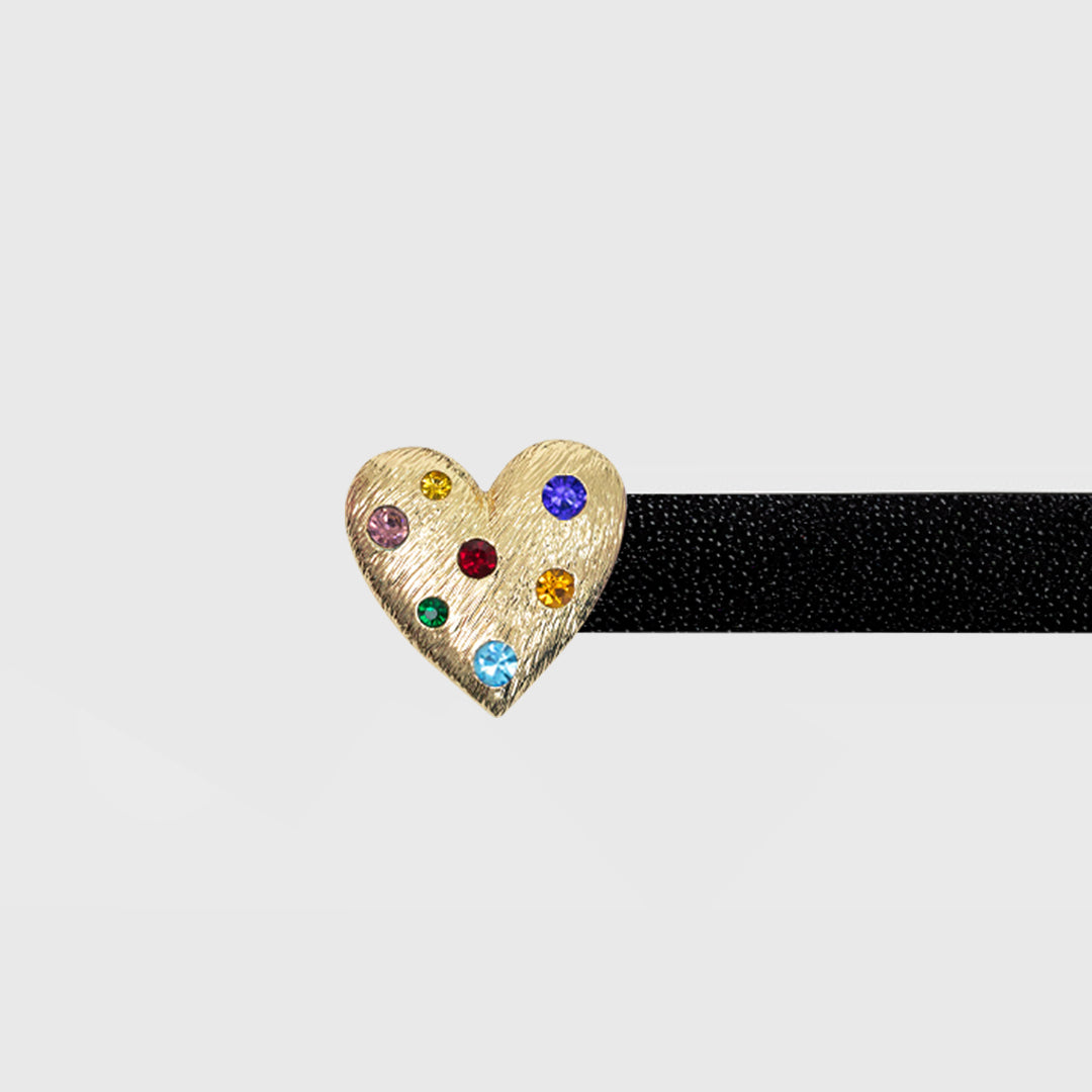 CRYSTAL HEART BELT