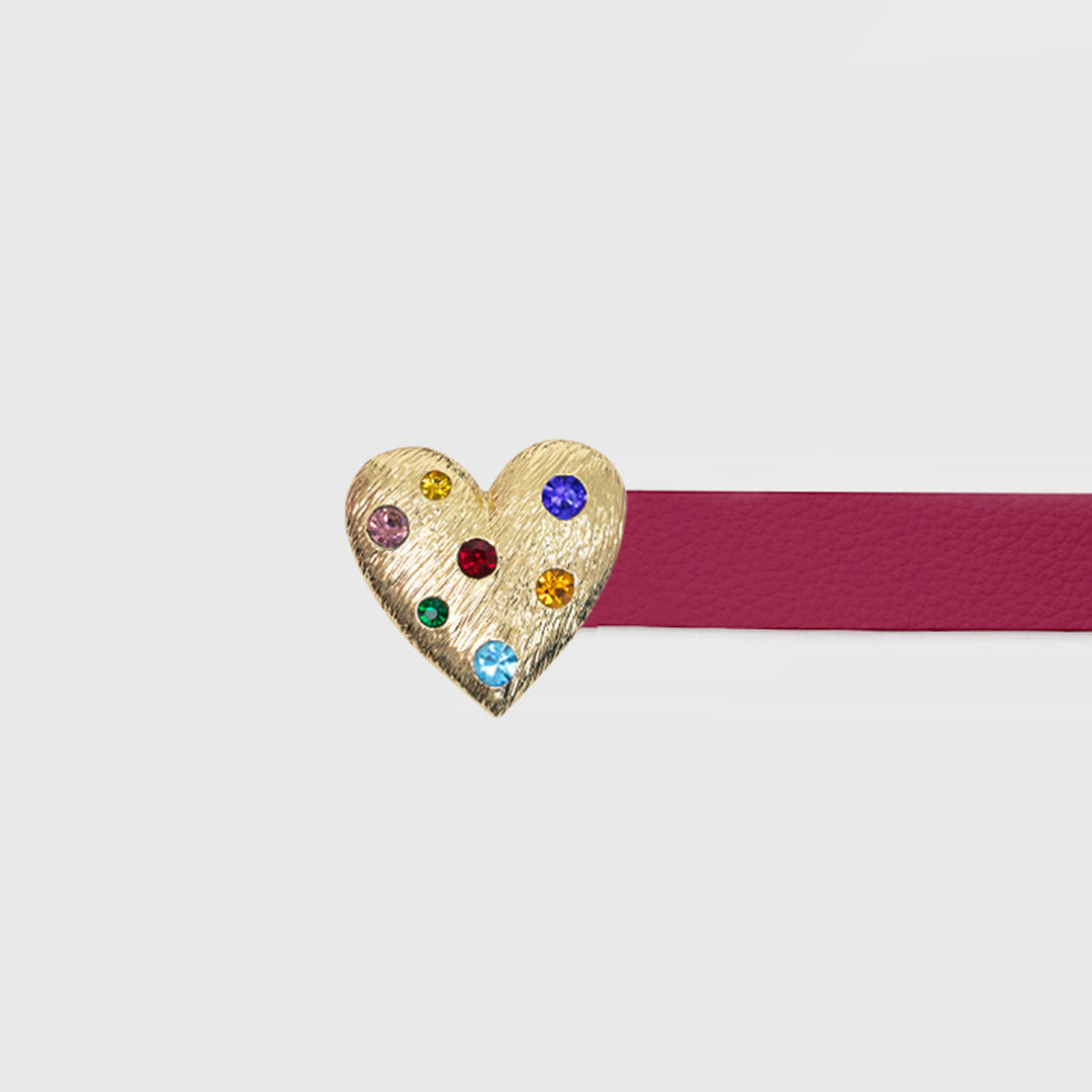 CRYSTAL HEART BELT