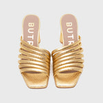 Load image into Gallery viewer, IRINA STRIPES PUMP GOLD
