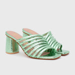 Cargue la imagen en el visor de la galería, IRINA STRIPES PUMP GREEN
