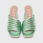 Cargue la imagen en el visor de la galería, IRINA STRIPES PUMP GREEN
