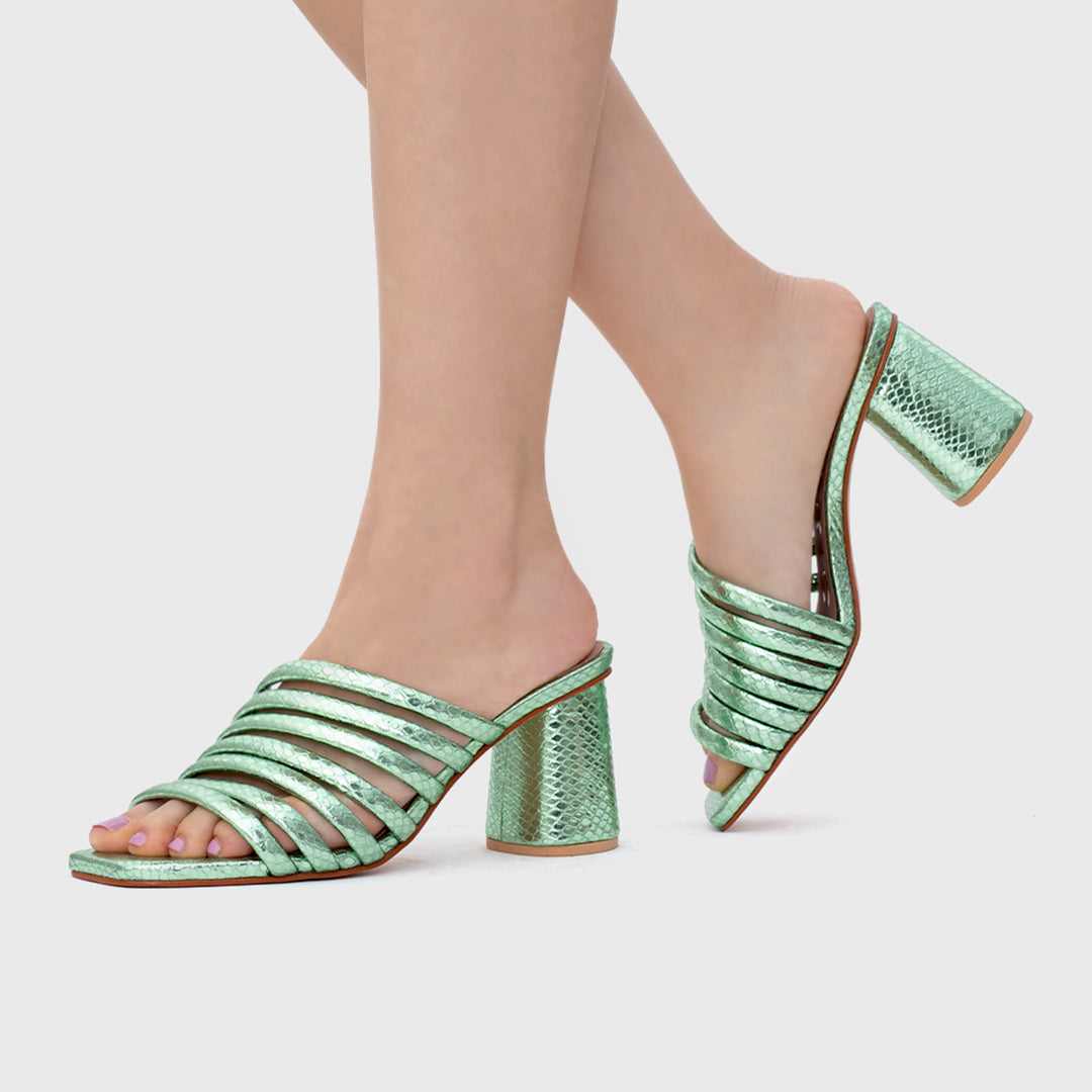 IRINA STRIPES PUMP GREEN