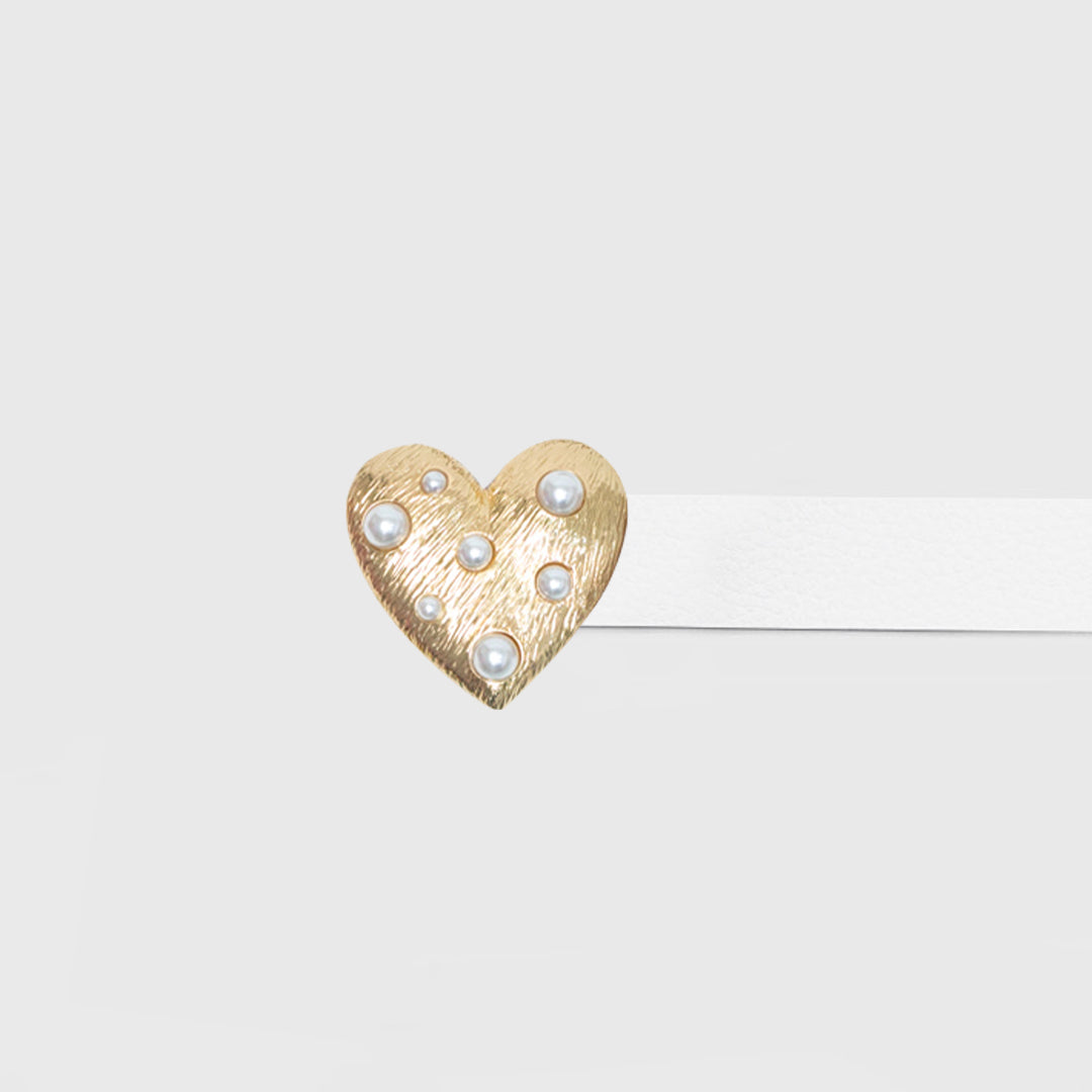 PEARL HEART BELT