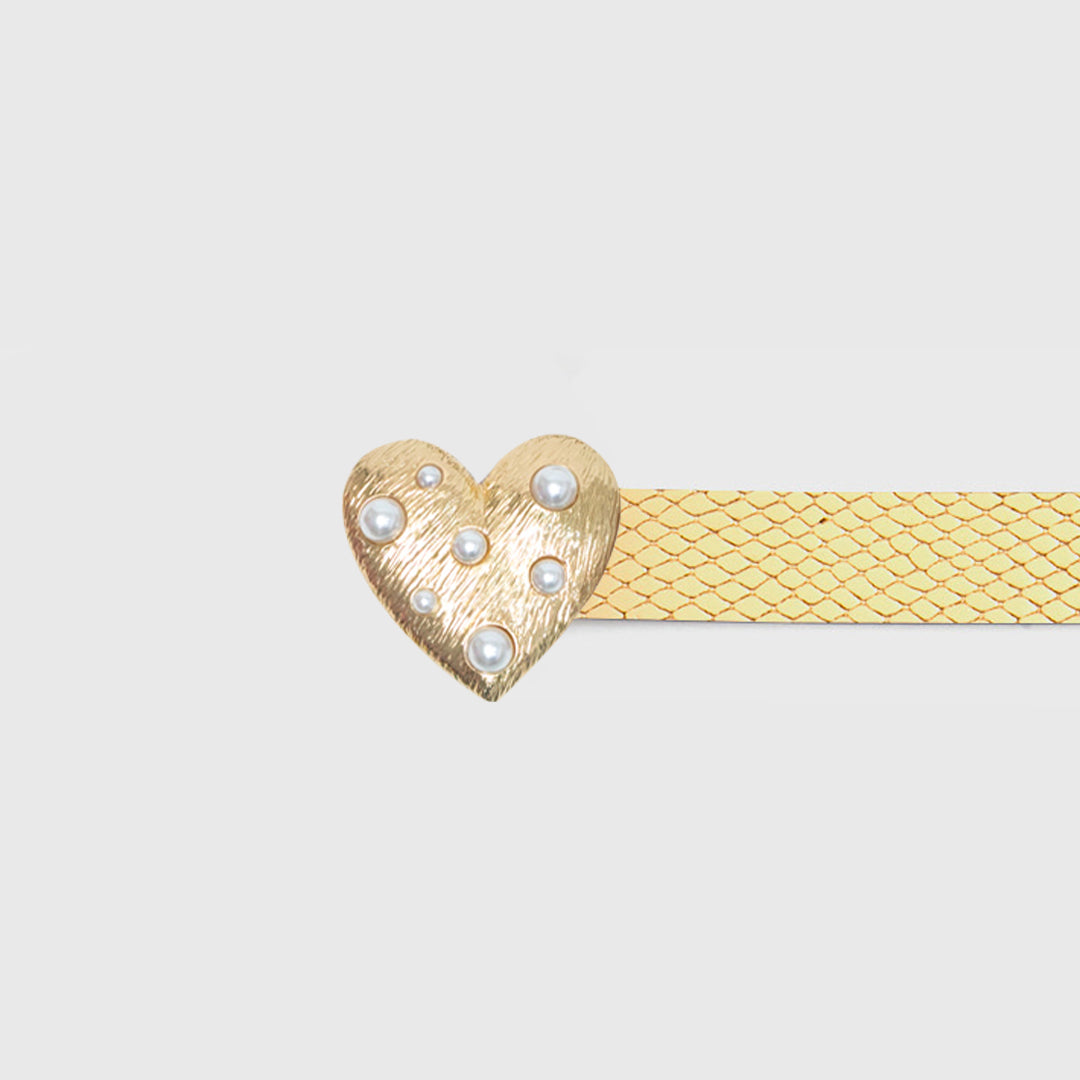 PEARL HEART BELT