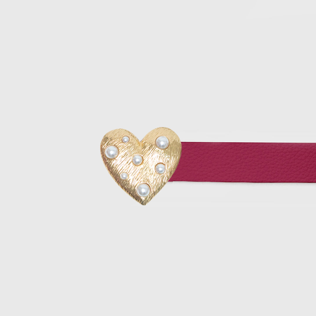 PEARL HEART BELT