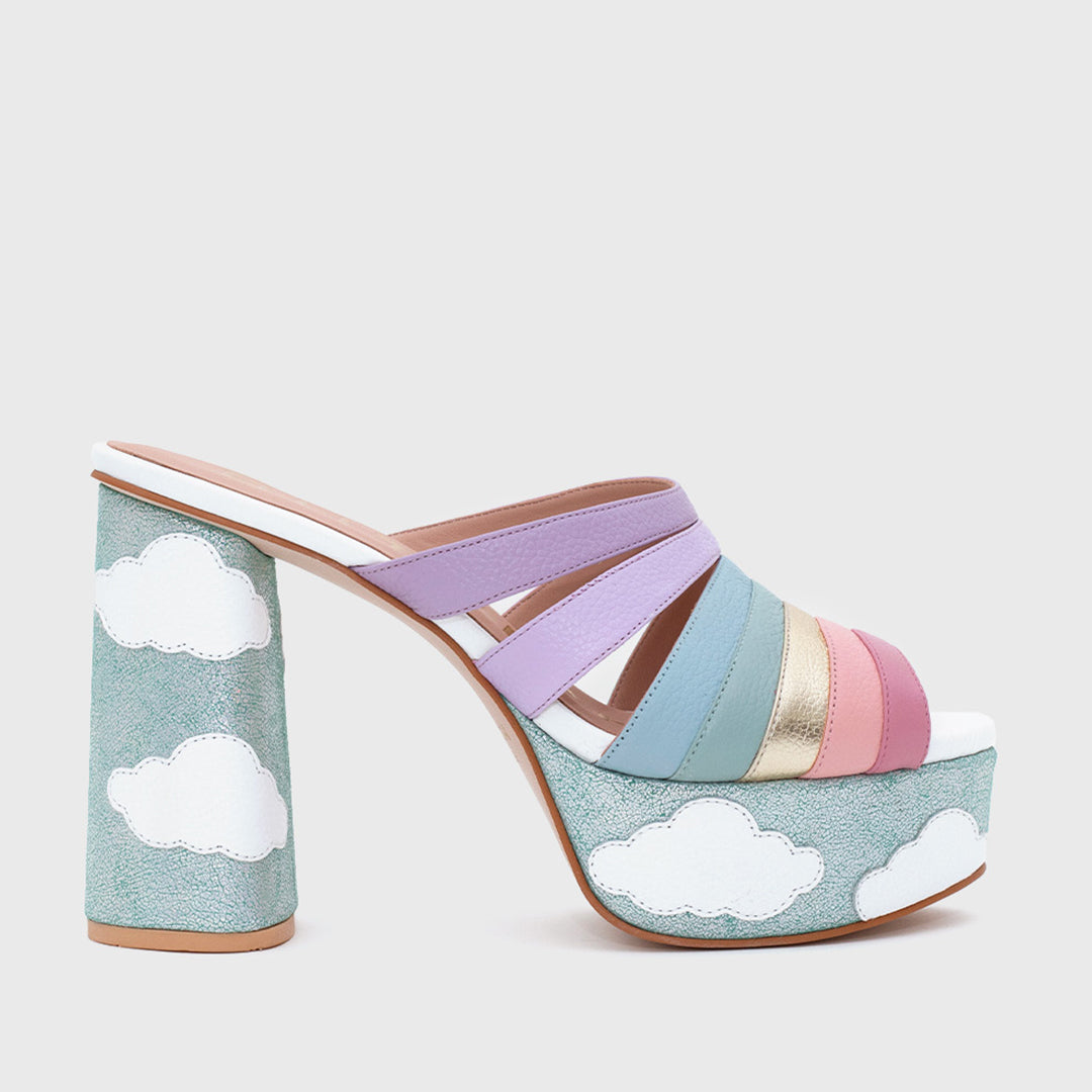 SWEET SUNSHINE STRAPS PLATFORM MULTICOLOR