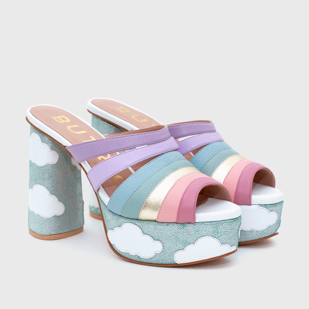 SWEET SUNSHINE STRAPS PLATFORM MULTICOLOR