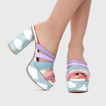 Cargue la imagen en el visor de la galería, SWEET SUNSHINE STRAPS PLATFORM MULTICOLOR
