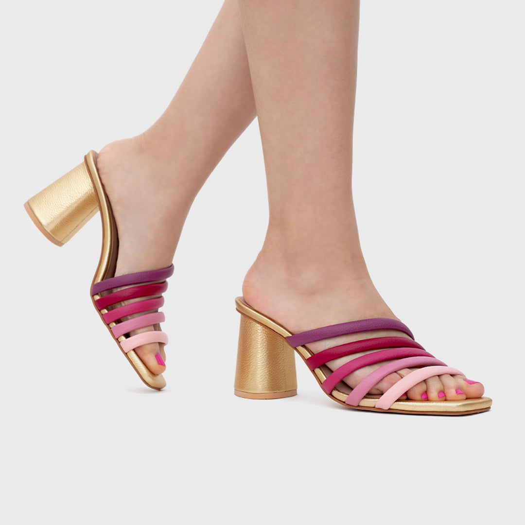 SUNSET STRIPES PUMP MULTICOLOR