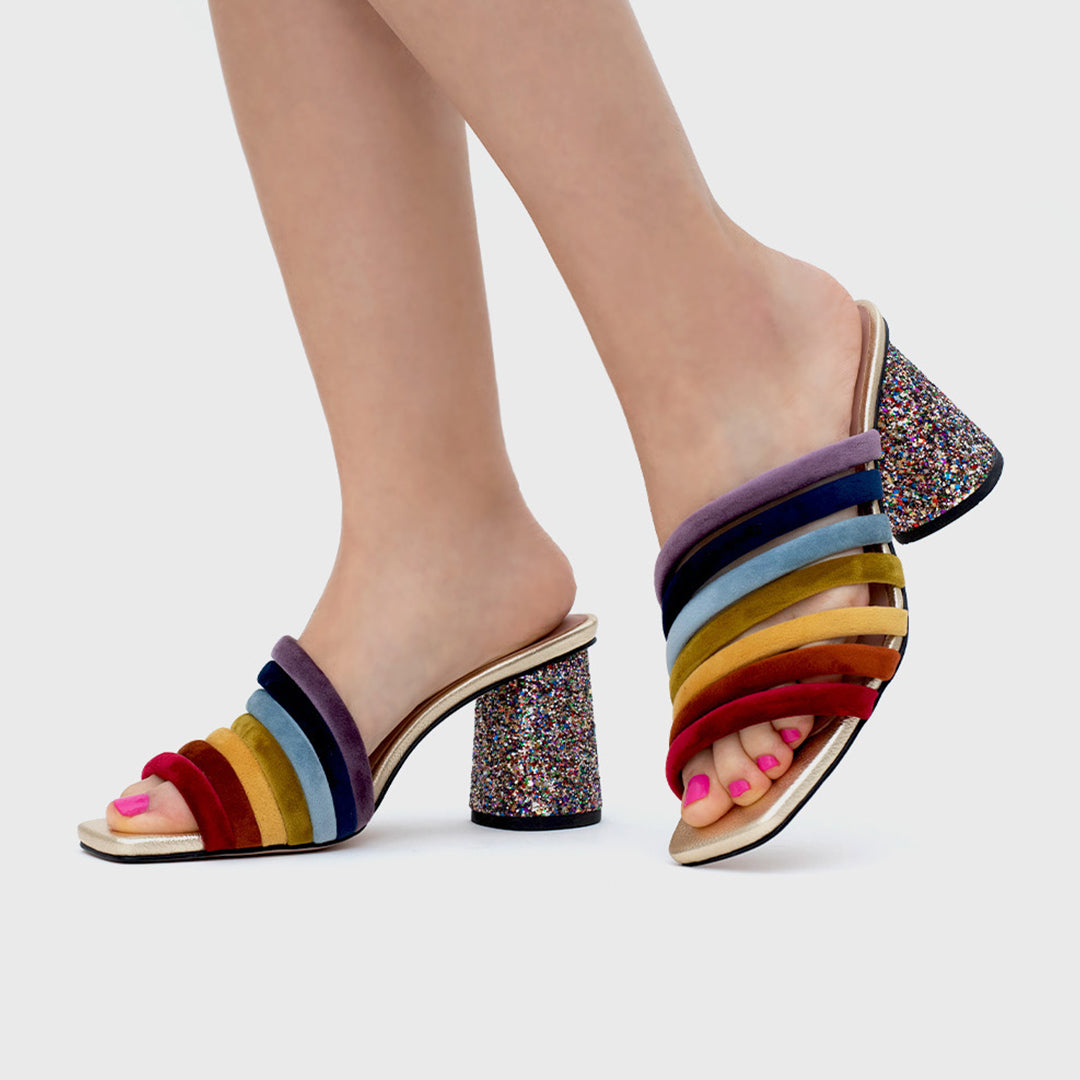 SUNSHINE STRIPES PUMP MULTICOLOR