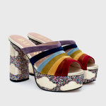 Cargue la imagen en el visor de la galería, SUNSHINE STRAPS PLATFORM MULTICOLOR
