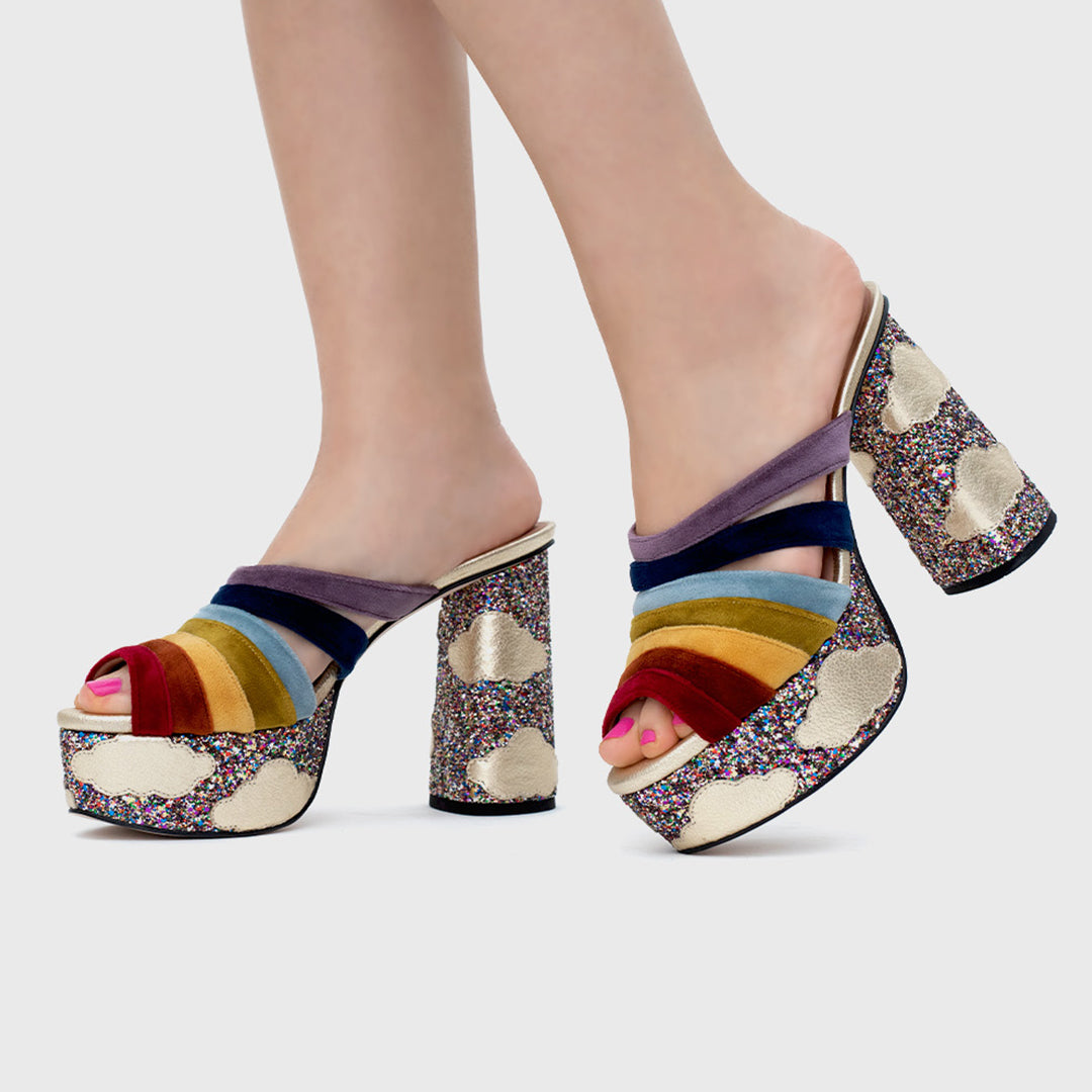 SUNSHINE STRAPS PLATFORM MULTICOLOR