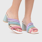 Load image into Gallery viewer, SWEET SUNSHINE STRIPES PUMP MULTICOLOR
